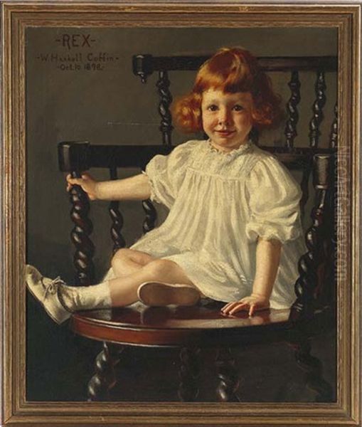 Portrait Of Rex Oil Painting by William Haskell Coffin