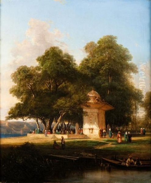 Les Eaux Douces D'asie Oil Painting by Jules Coignet