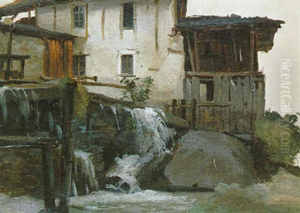 Etudes De Maisons Italiennes Oil Painting by Jules Coignet