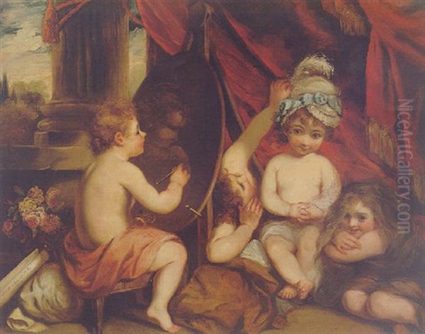 The Infant Academy Oil Painting by Anne Margaret Coke