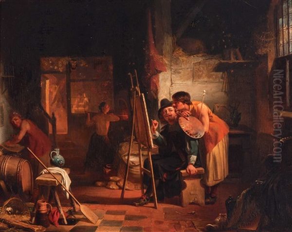 Brouwer Et Craesbeeck Oil Painting by David Col