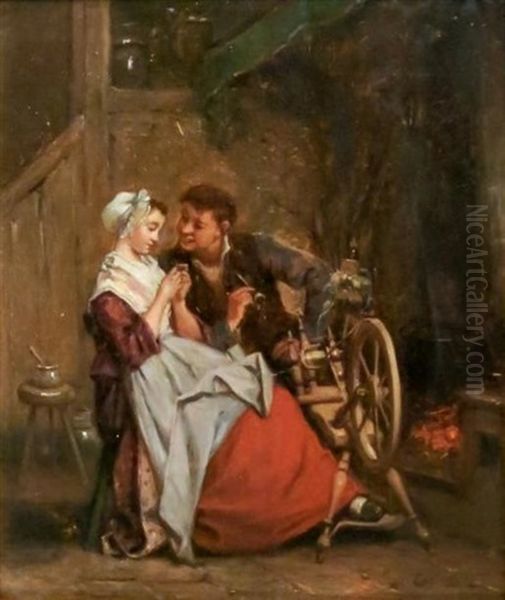 L'aimable Voisin Oil Painting by Jan David Col