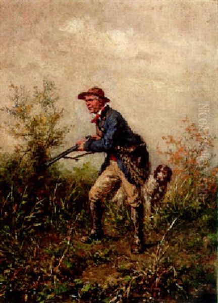 La Chasse Au Marais Oil Painting by Jan David Col