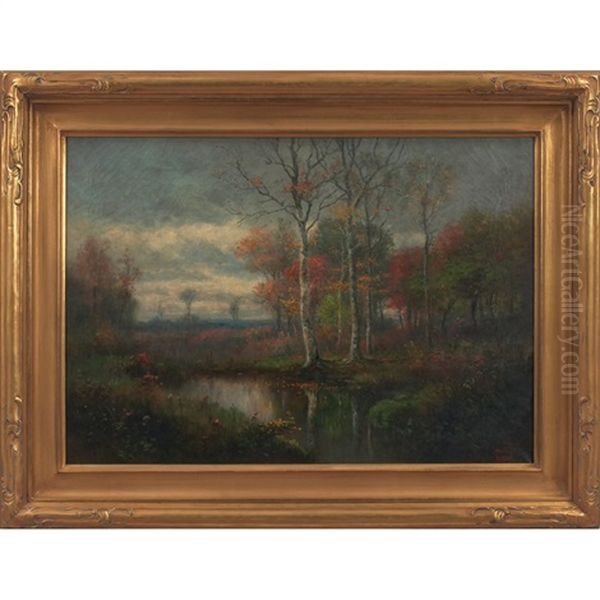 Landscape With Stream Oil Painting by George Ernest Colby