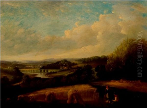 Leckhampton Hill, To Bishop Cleeve Hill, Cheltenham Oil Painting by George Cole