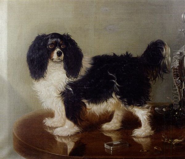 Portrait D'un King Charles Oil Painting by George Cole