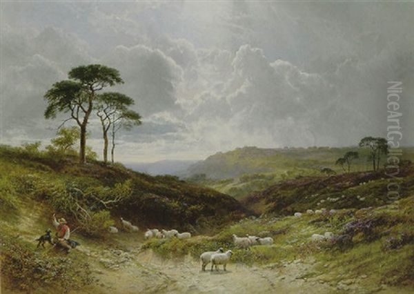 Near Liss, Hampshire Oil Painting by George Cole