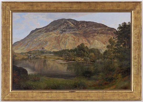 Lac De Montagne Oil Painting by George Vicat Cole