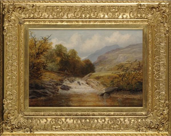 A Mountain Stream, Near Doowdelln [sic], North Wales Oil Painting by George Vicat Cole