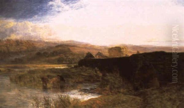 The River Crossing by George Vicat Cole