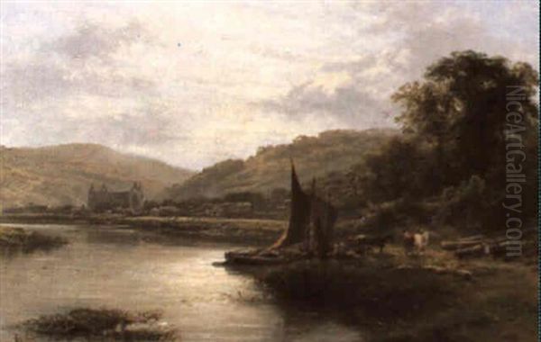 Tintern Abbey, On The Wye Oil Painting by George Vicat Cole