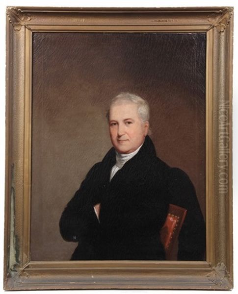 Portrait Of Seated Gentleman Oil Painting by Joseph Greenleaf Cole