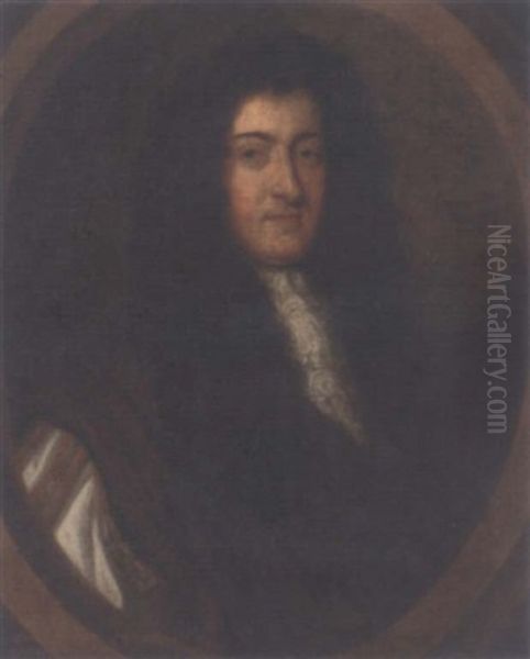 Portrait Of John, 3rd Earl Of Bridgewater, In A Brown Cloak Oil Painting by Ralph (Sir) Cole