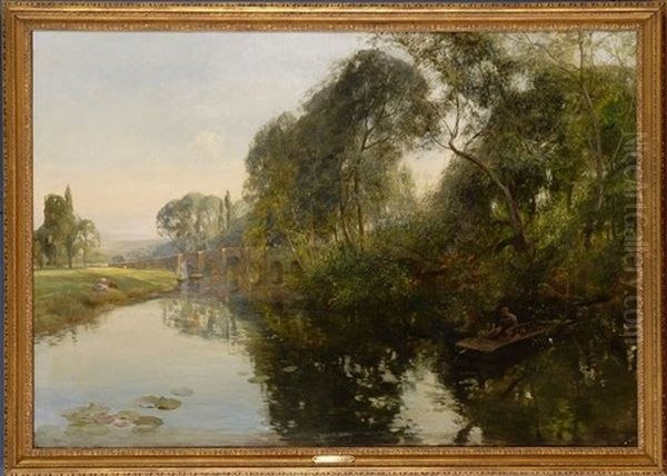 Upper Thames Oil Painting by Reginald Rex Vicat Cole