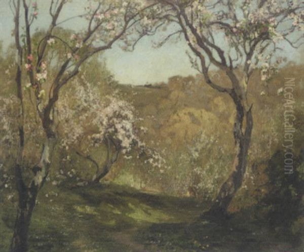 Blossom Trees Oil Painting by Reginald Rex Vicat Cole