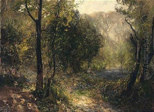 The Bluebell Wood Oil Painting by Reginald Rex Vicat Cole