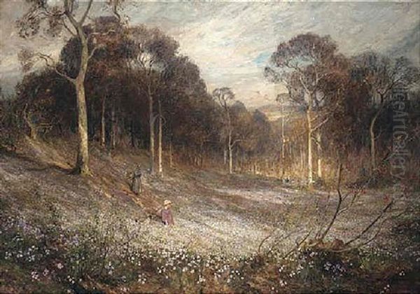 Woodlands Gay With Lady Smocks Oil Painting by Reginald Rex Vicat Cole