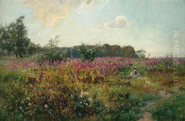 Flowers Of The Heath Oil Painting by Reginald Rex Vicat Cole