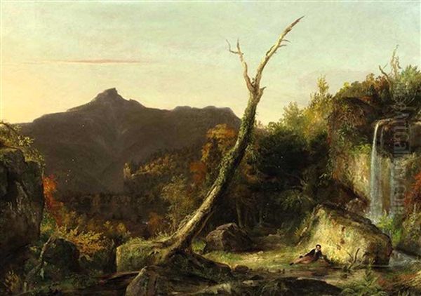 Autumn Landscape (view Of Mount Chocorua) Oil Painting by Thomas Cole