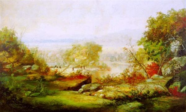 Valley Of Virginia Oil Painting by Thomas Cole