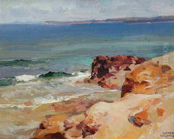 A Fringe Of The Bay Oil Painting by Alfred George Coleman