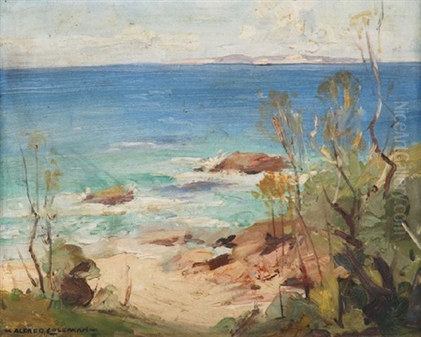 Seascape Oil Painting by Alfred George Coleman