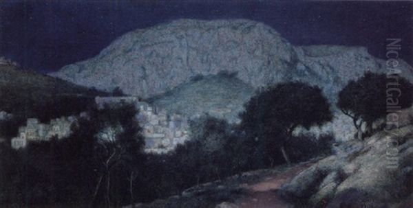 Moonlight Capri Oil Painting by Charles Caryl Coleman