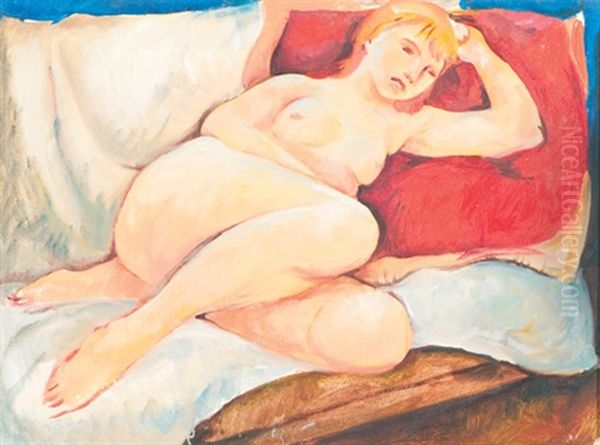 Reclining Nude Oil Painting by William Coleman