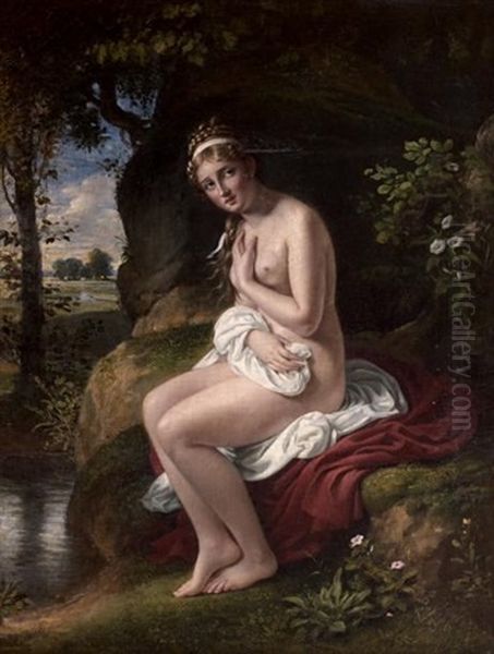 Le Bain De Venus Oil Painting by Alexandre Marie Colin