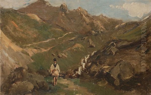 Pyrenees Oil Painting by Gustave Henri Colin