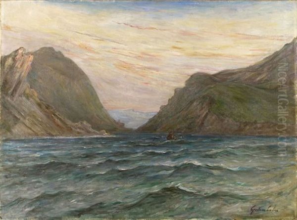 Marine Oil Painting by Gustave Henri Colin