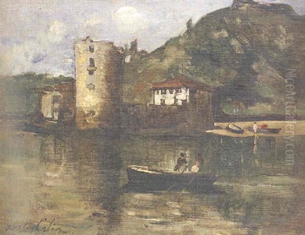 Puerto Frances Oil Painting by Gustave Henri Colin