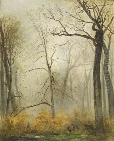 En Foret Oil Painting by Paul-Alfred Colin