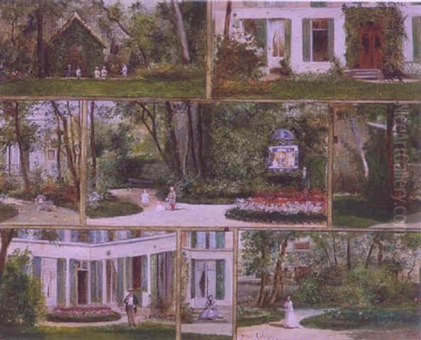 The Country House Oil Painting by Paul-Alfred Colin