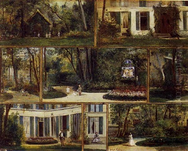 Scenes De Parc Oil Painting by Paul-Alfred Colin