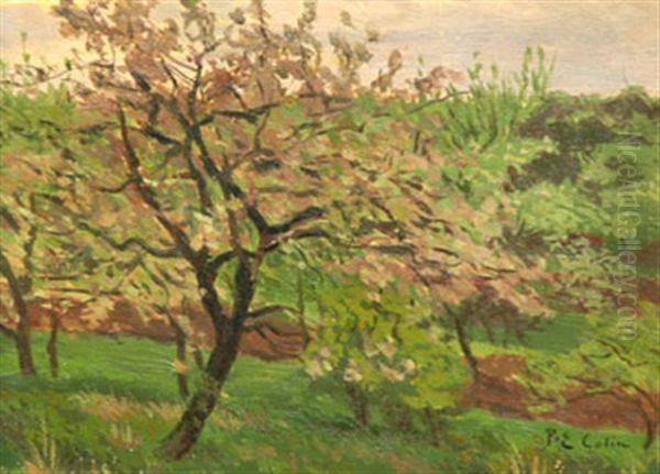 Pommier En Fleurs Oil Painting by Paul-Emile Colin