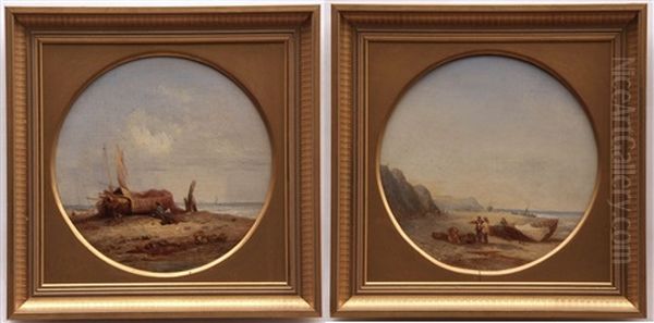 Coastal Scenes Oil Painting by Samuel David Colkett