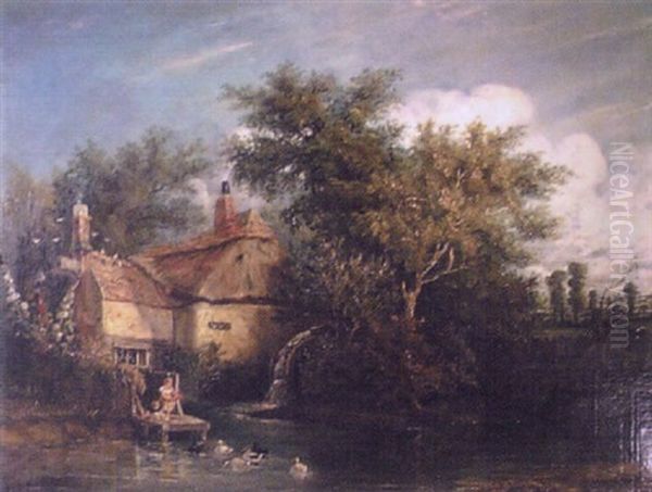 The Mill Oil Painting by Samuel David Colkett