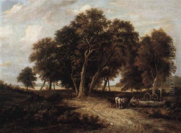 The Loggers Oil Painting by Samuel David Colkett