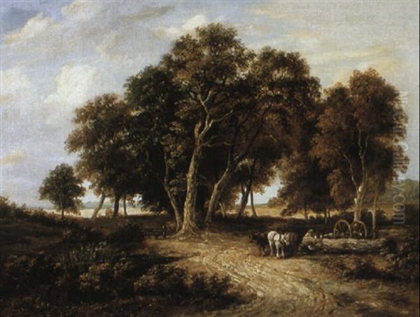 The Loggers Oil Painting by Samuel David Colkett