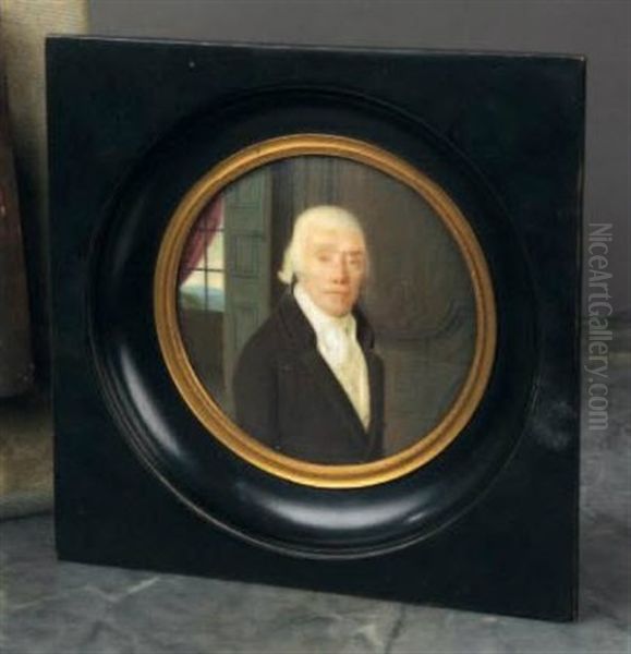 Portrait De Monsieur D'egmont Oil Painting by Louis Antoine Collas