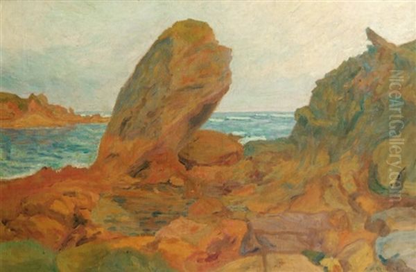 Hendaye Oil Painting by Michel Auguste Colle