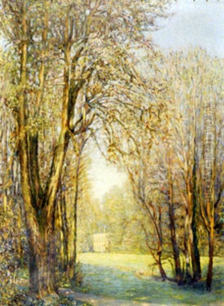 Parc A Champigneulles Oil Painting by Michel Auguste Colle