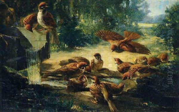 Les Oiseaux Oil Painting by Henry Collen