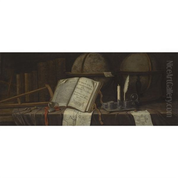 A Vanitas Still Life Oil Painting by Edward Collier