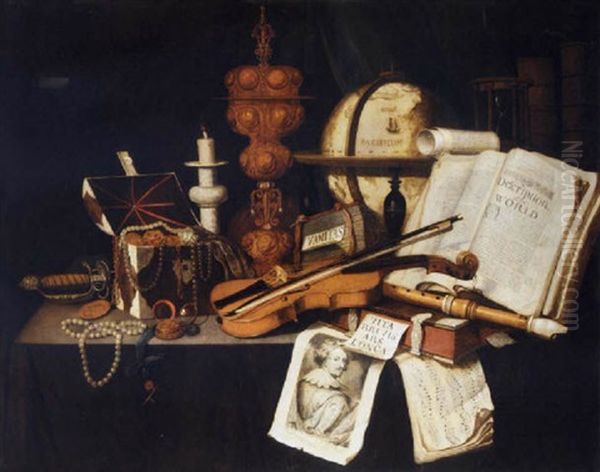 Vanitas Still Life Oil Painting by Edward Collier