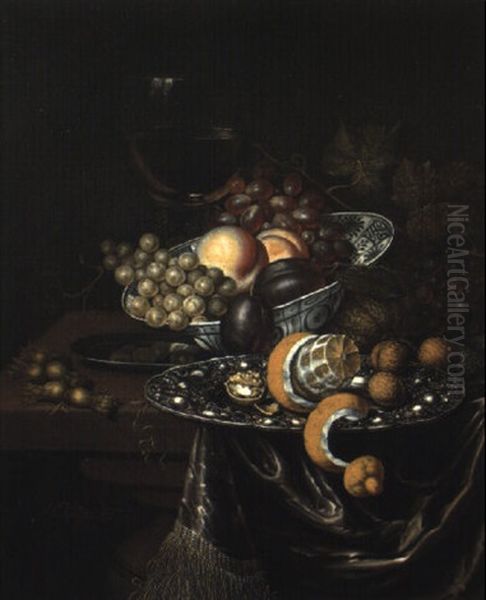 Nature Morte Aux Fruits Oil Painting by Edward Collier