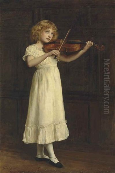 The Sonatina Oil Painting by John Collier