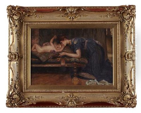 Maternal Cares Oil Painting by John Collier