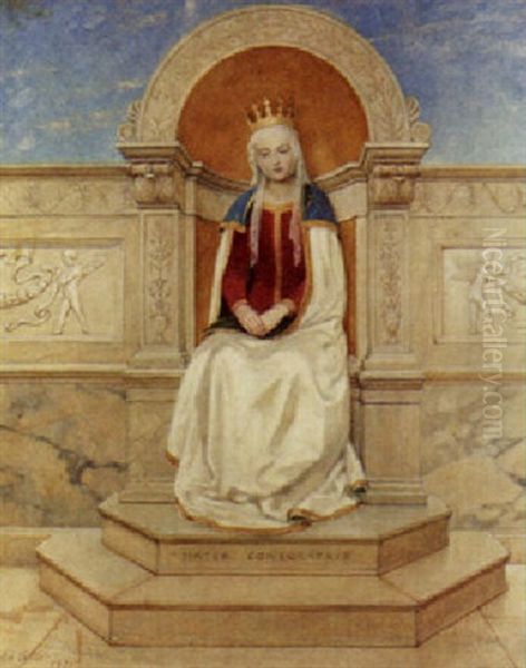 Mater Consolatrix Oil Painting by John Collier